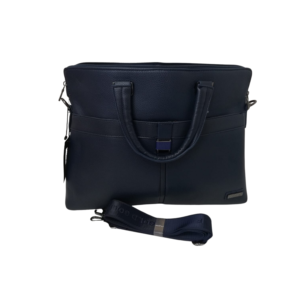 alt = Blue laptop bag"