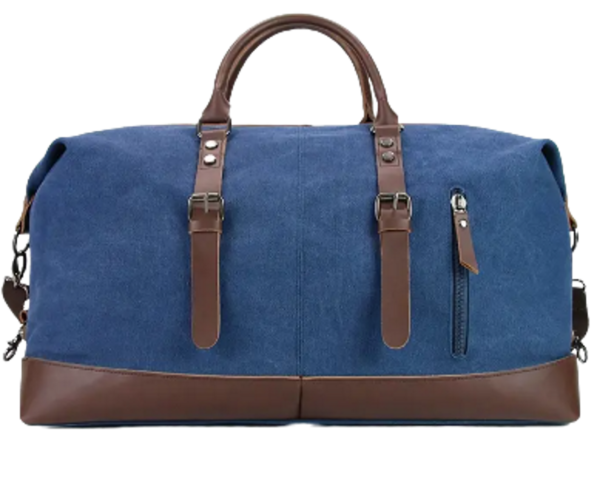 alt = " travelling duffel bag"
